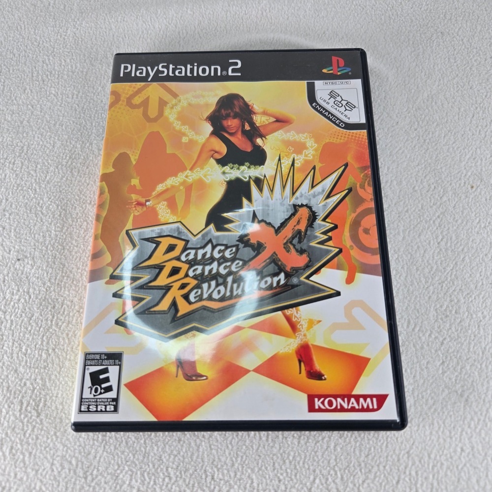 Dance Dance Revolution X PS2 Sony PlayStation 2 Game Disc Manual Case Complete